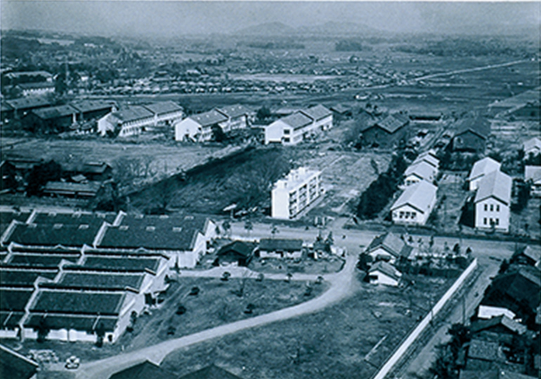 当時の大江キャンパスの全景